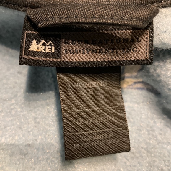 REI women’s polartec blue/gray two-tone full zip fleece vest size small - Picture 5 of 5